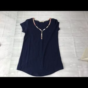 Burberry Blue Top. Sz L